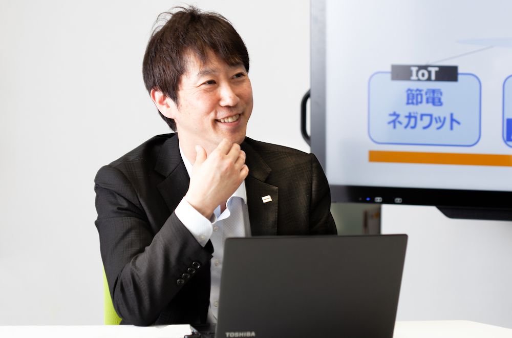 東芝能源系統(tǒng)株式會(huì)社  Grid Aggregation事業(yè)部能源物聯(lián)網(wǎng)推進(jìn)部 部長 新貝英己 
